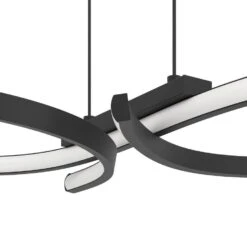 EGLO Serpins Hanglamp - LED - 66 Cm - Zwart/Wit -Leen Bakker 014d35e1c6c04b368005e957a6f35e91