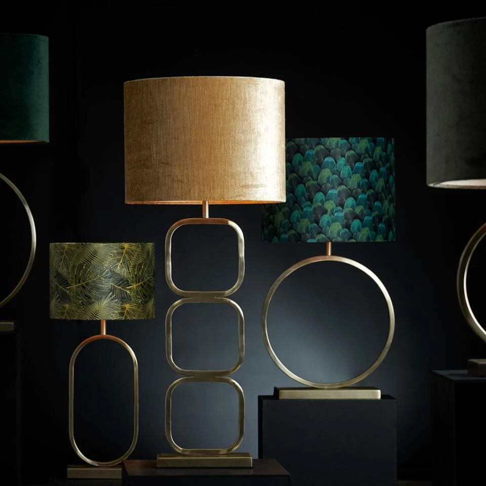 Cilinder Lampenkap Amazone - Groen - Ø30x21cm 2 Cilinder Lampenkap Amazone - Groen - Ø30x21cm - Afbeelding 2