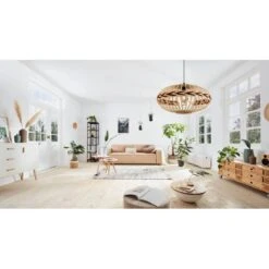 EGLO Dondarrion Hanglamp - E27 - Hout - Zwart/Bruin -Leen Bakker 0a0cc893d89e48a38c089399b516cd62