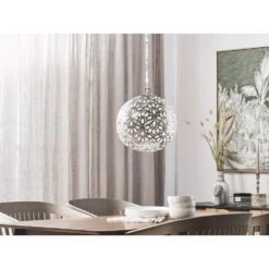Beliani Hanglamp VOLTA - Zilver Metaal -Leen Bakker 0bec12d52c32481a83ba61d637bb1218