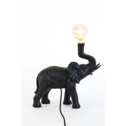 Tafellamp Elephant - Zwart - 37x14x36cm -Leen Bakker 0c894fcbf2884ae090b2bd49a3fd6721