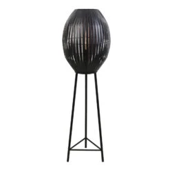 Vloerlamp Kyomi - Zwart - Ø42x137 Cm -Leen Bakker 1000006415 0110