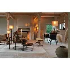 Vloerlamp Robbia - Hout - 23x23x125cm -Leen Bakker 1000006427 0110