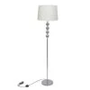 VidaXL Vloerlamp Met Hoog Standaard En 4 Ballen Wit