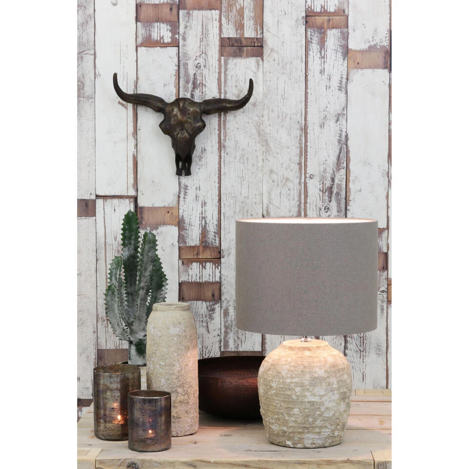 Cilinder Lampenkap Livigno - Lever - Ø40x30cm 2 Cilinder Lampenkap Livigno - Lever - Ø40x30cm - Afbeelding 2