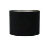 Cilinder Lampenkap Velours - Zwart - Ø50x38cm