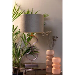 Lampenkap Cilinder Vandy - Olive - Ø40x30cm -Leen Bakker 1000008807 0110