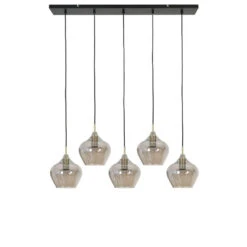 Hanglamp Rakel - Antiek Brons - 5L 104x20x120cm