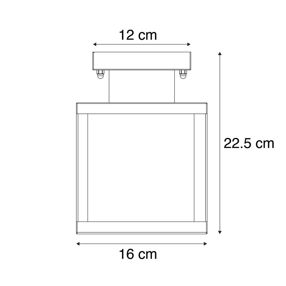 QAZQA Industriële Buitenplafondlamp Zwart 1-lichts - Rotterdam 3 QAZQA Industriële Buitenplafondlamp Zwart 1-lichts - Rotterdam - Afbeelding 3
