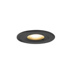 QAZQA Moderne Inbouwspot Zwart IP44 - Xena Round -Leen Bakker 1000014954 0103