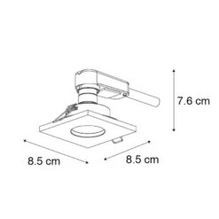 QAZQA Moderne Badkamer Inbouwspot Wit - Doku -Leen Bakker 1000014982 0102