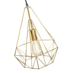 QAZQA IndustriÃ«le Hanglamp Goud - Carcass -Leen Bakker 1000015027 0103