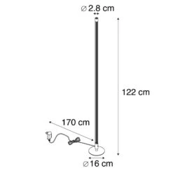 QAZQA Moderne Vloerlamp LED Chroom - Line-up 6 QAZQA Moderne Vloerlamp LED Chroom - Line-up -Leen Bakker 1000015052 0102