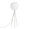 QAZQA Romantische Vloerlamp Wit - Feather