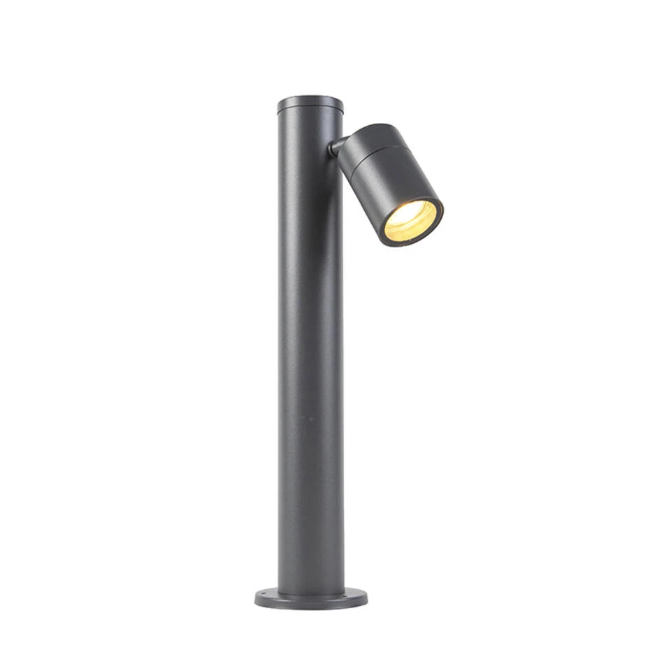 QAZQA Buitenlamp Grijs RVS 45 Cm Verstelbaar IP44 - Solo 4 QAZQA Buitenlamp Grijs RVS 45 Cm Verstelbaar IP44 - Solo - Afbeelding 4