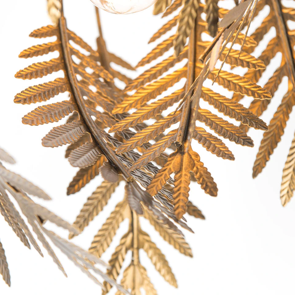 QAZQA Vintage Plafondlamp Large Goud - Botanica 2 QAZQA Vintage Plafondlamp Large Goud - Botanica - Afbeelding 2