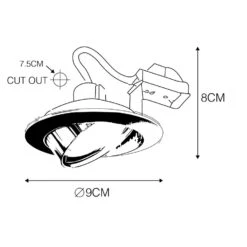 QAZQA Inbouwspot Kantelbaar Koper - Cisco -Leen Bakker 1000015138 0102