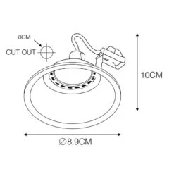 QAZQA Smart Inbouwspot Wit Incl. WiFi GU10 - Dept -Leen Bakker 1000015160 0102