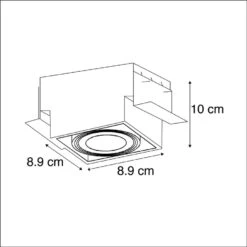 QAZQA Smart Inbouwspot Wit Trimless Incl. Wifi GU10 - Oneon 1 -Leen Bakker 1000015227 0102