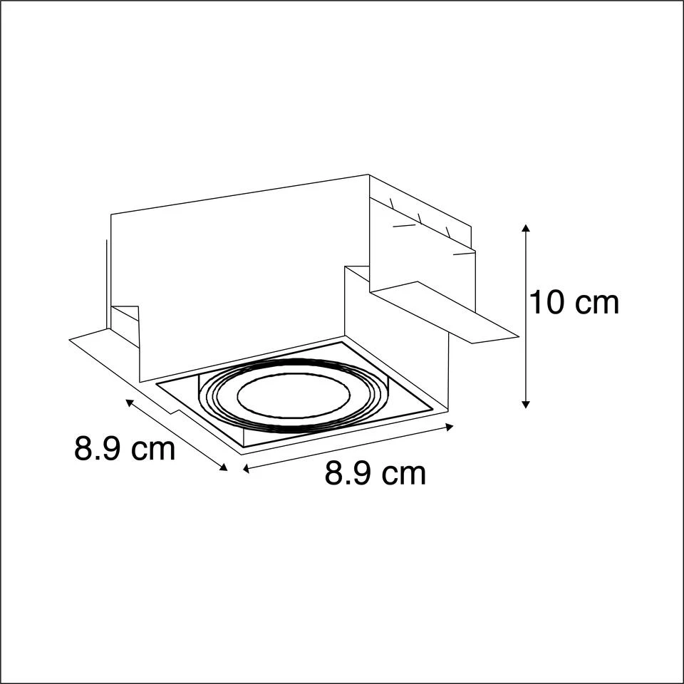 QAZQA Inbouwspot Zwart GU10 Draai- En Kantelbaar Trimless - Oneon 3 QAZQA Inbouwspot Zwart GU10 Draai- En Kantelbaar Trimless - Oneon - Afbeelding 3
