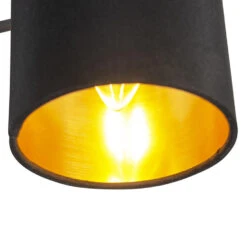 QAZQA Moderne Plafondlamp Zwart 3-lichts - Lofty -Leen Bakker 1000015264 0102