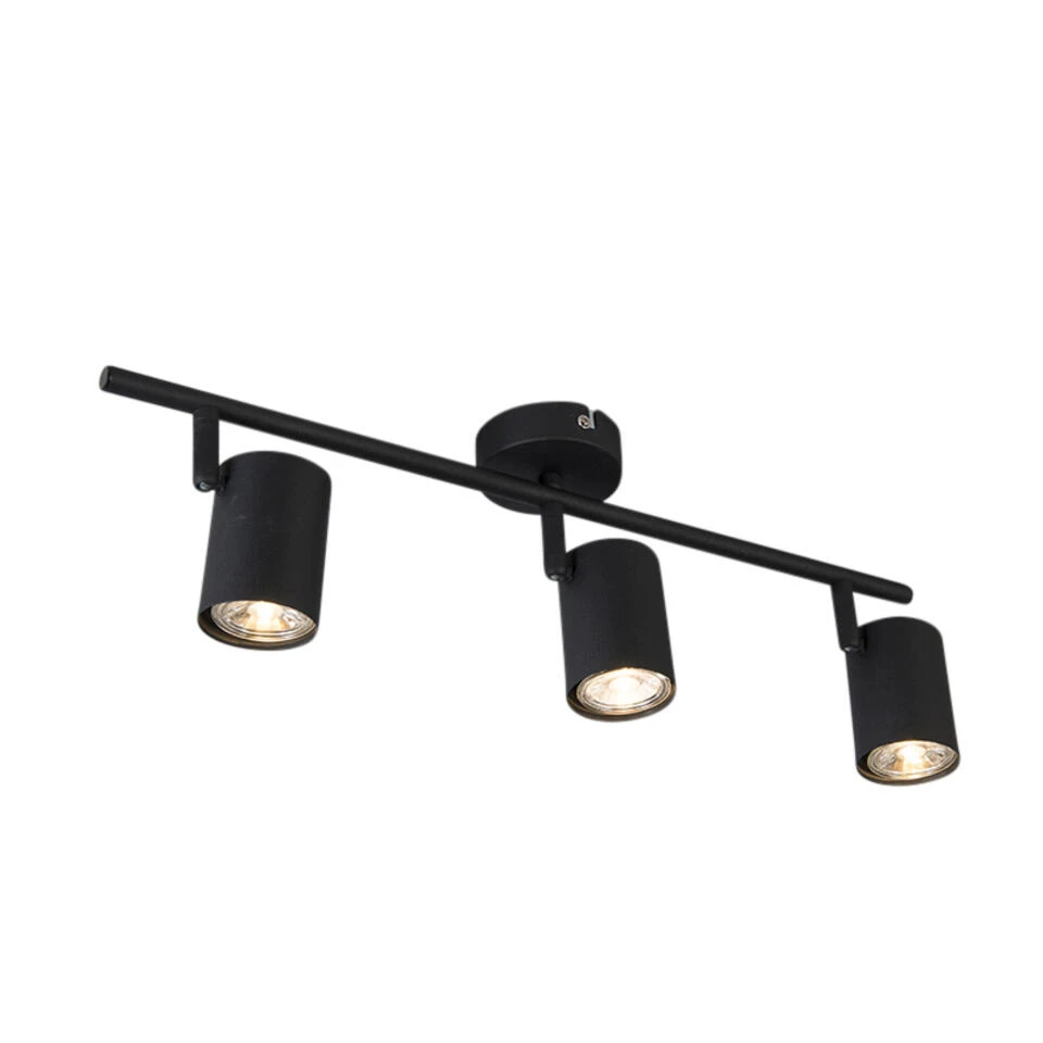 QAZQA Smart Spots Zwart Kantelbaar Incl. WiFi GU10 - Jeana 3 2 QAZQA Smart Spots Zwart Kantelbaar Incl. WiFi GU10 - Jeana 3 - Afbeelding 2