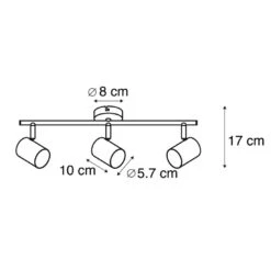 QAZQA Smart Spots Zwart Kantelbaar Incl. WiFi GU10 - Jeana 3 6 QAZQA Smart Spots Zwart Kantelbaar Incl. WiFi GU10 - Jeana 3 -Leen Bakker 1000015279 0102