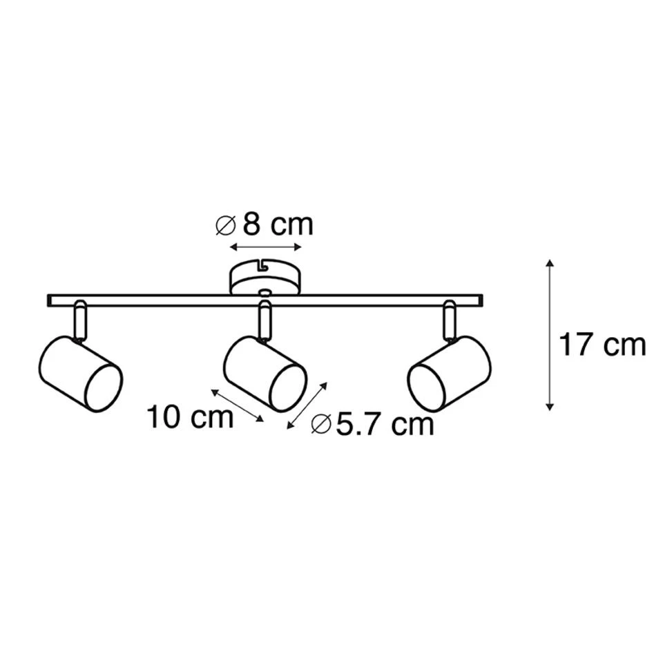 QAZQA Smart Spots Zwart Kantelbaar Incl. WiFi GU10 - Jeana 3 3 QAZQA Smart Spots Zwart Kantelbaar Incl. WiFi GU10 - Jeana 3 - Afbeelding 3