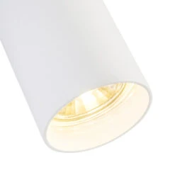 QAZQA Moderne Spot Wit 5,5 Cm - Tuba -Leen Bakker 1000015291 0103