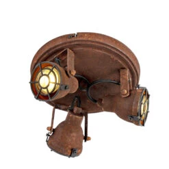 QAZQA Smart Plafondlamp Roestbruin Incl. 3 WiFi GU10 - Sorra