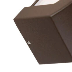 QAZQA Moderne Wandlamp Roestbruin IP44 - Hurricane 1 -Leen Bakker 1000015337 0103