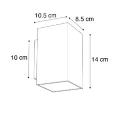 QAZQA Moderne Smart Wandlamp Zwart Incl. 2 WiFi GU10 - Sandy -Leen Bakker 1000015338 0102