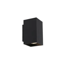 QAZQA Moderne Smart Wandlamp Zwart Incl. 2 WiFi GU10 - Sandy