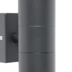 QAZQA Buitenwandlamp Antraciet IP44 - Duo -Leen Bakker 1000015349 0103