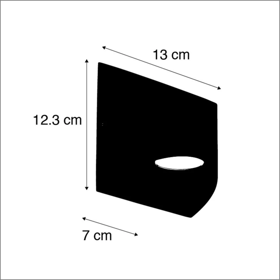 QAZQA Moderne Buitenwandlamp Donkergrijs Incl. LED IP54 - Mal 4 QAZQA Moderne Buitenwandlamp Donkergrijs Incl. LED IP54 - Mal - Afbeelding 4