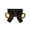 Artdelight Spot Megano - 4 Lichts - 20 X11.5 Cm - Zwart
