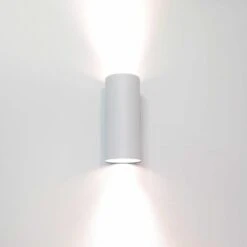 Artdelight Wandlamp Roulo - 2 Lichts - 6.5 X15.4 Cm - Wit