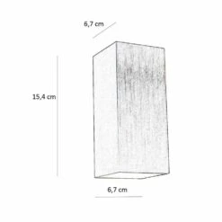 Artdelight Wandlamp Dante - 2 Lichts - 6.7 X15.4 Cm - Goud -Leen Bakker 1000021319 0103