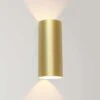 Artdelight Wandlamp Brody - 2 Lichts - 7.2 X18 Cm - Goud