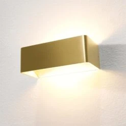 Artdelight Wandlamp Mainz - 2 Lichts - 10 X7 Cm - Goud