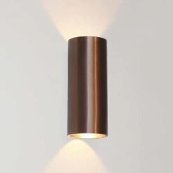 Artdelight Wandlamp Brody - 2 Lichts - 7.2 X18 Cm - Brons