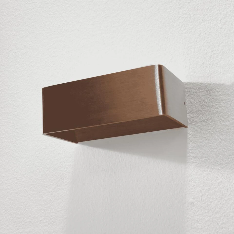 Artdelight Wandlamp Mainz - 2 Lichts - 10 X7 Cm - Brons 2 Artdelight Wandlamp Mainz - 2 Lichts - 10 X7 Cm - Brons - Afbeelding 2