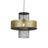 QAZQA Design Hanglamp Goud Met Zwart 50 Cm - Tess