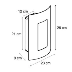 QAZQA Smart Buiten Wandlamp Antraciet Incl. WiFi A60 - Emmerald -Leen Bakker 1000021916 0102