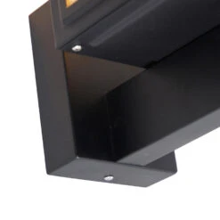 QAZQA Landelijke Wandlamp Zwart IP44 - Sutton Up 7 QAZQA Landelijke Wandlamp Zwart IP44 - Sutton Up -Leen Bakker 1000021919 0103