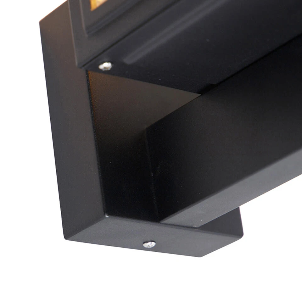 QAZQA Landelijke Wandlamp Zwart IP44 - Sutton Up 4 QAZQA Landelijke Wandlamp Zwart IP44 - Sutton Up - Afbeelding 4