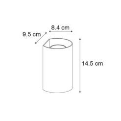 QAZQA Design Ronde Wandlamp Zwart - Sabbir -Leen Bakker 1000021925 0102