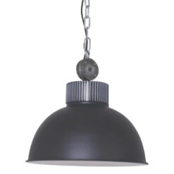 Mexlite Hanglamp - 1 Lichts - 42x139 Cm - Zwart