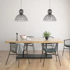 Anne Light & Home Hanglamp Dunbar - 1 Lichts - 52x220 Cm - Zwart -Leen Bakker 1000022911 0102