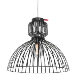 Anne Light & Home Hanglamp Dunbar - 1 Lichts - 52x220 Cm - Zwart